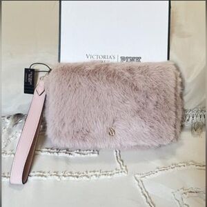 Victoria's Secret Pink Faux Fur Clutch So so soft 🩷NWOT! Never used.
